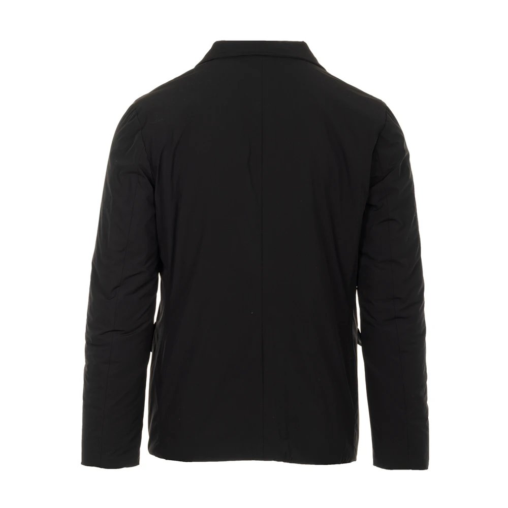 Aspesi Zwarte Papieren Jas Black Heren