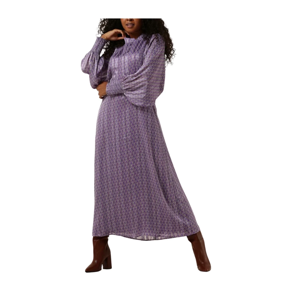 Co'Couture Paarse Floor Jurk Purple Dames