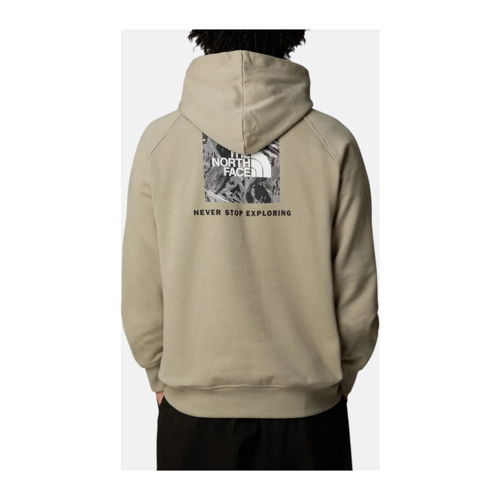 The North Face Redbox Hoodie Sweatshirt Gray Heren