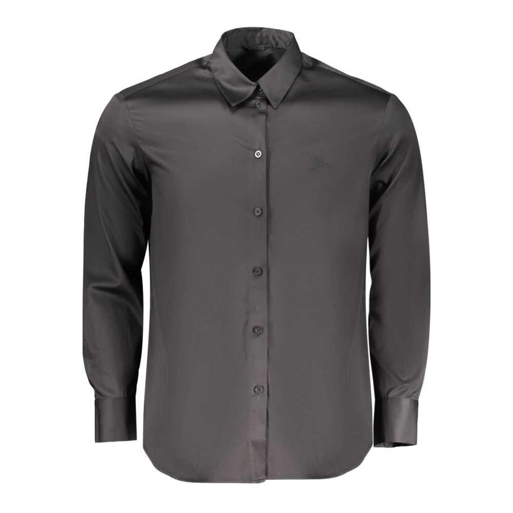 Guess Zwarte soverhemd met lange mouwen Black