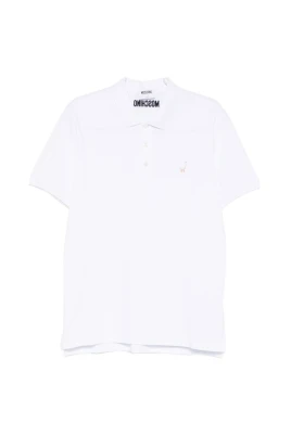 Polo Shirt med Broderad Asymmetrisk Fåll