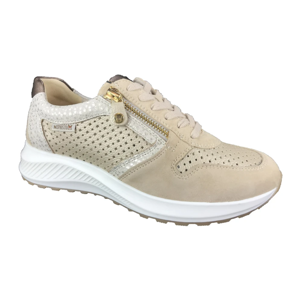 Mephisto Kim Perf Sneaker Schoenen Dames Schoenen Beige