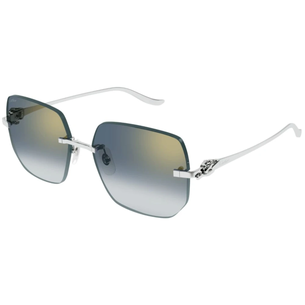 Cartier Unisex Gray Sunglasses, 57 Mm, Stylish Sunglasses For Everyday Wear