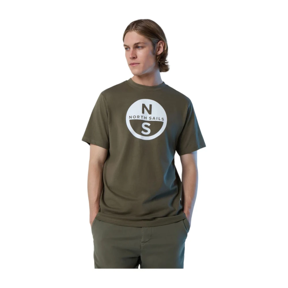 North Sails Korte Mouw T-shirt Green Heren