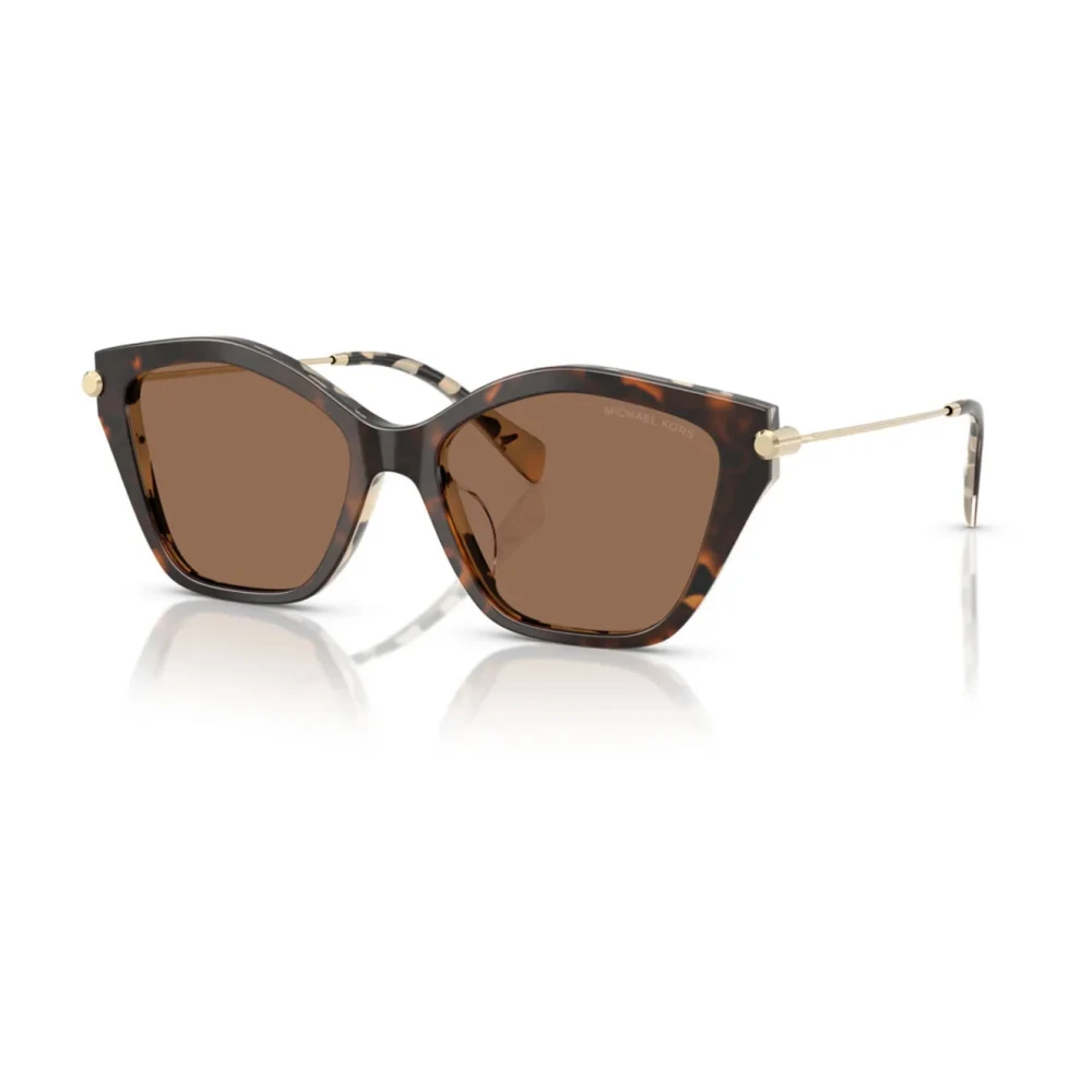 Michael Kors Women's Brown Irregular Shape Tortoiseshell Sunglasses - Sunglasses - 54 Mm - Accessories