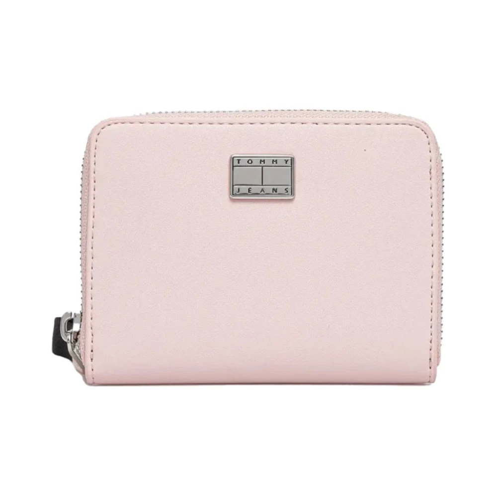 Tommy Jeans Roze Portemonnee met Metalen Logo Pink Dames