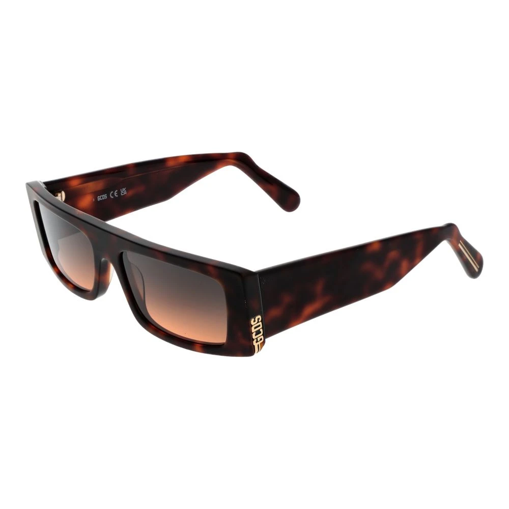 Gcds Unisex Brown Sunglasses Rectangular Gradient Lens