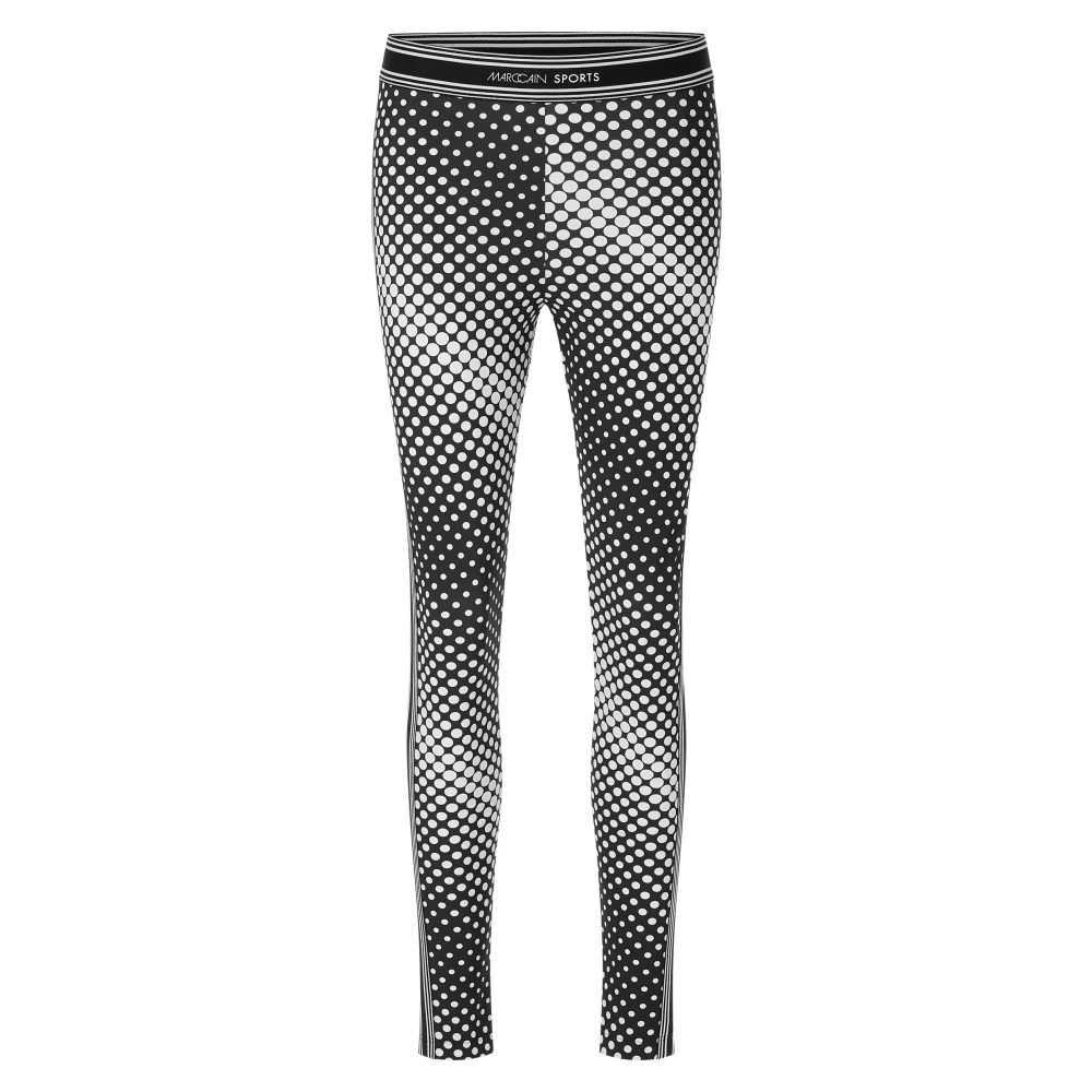 Marc Cain Grafische Leggings Model Santa FÈ Black Dames