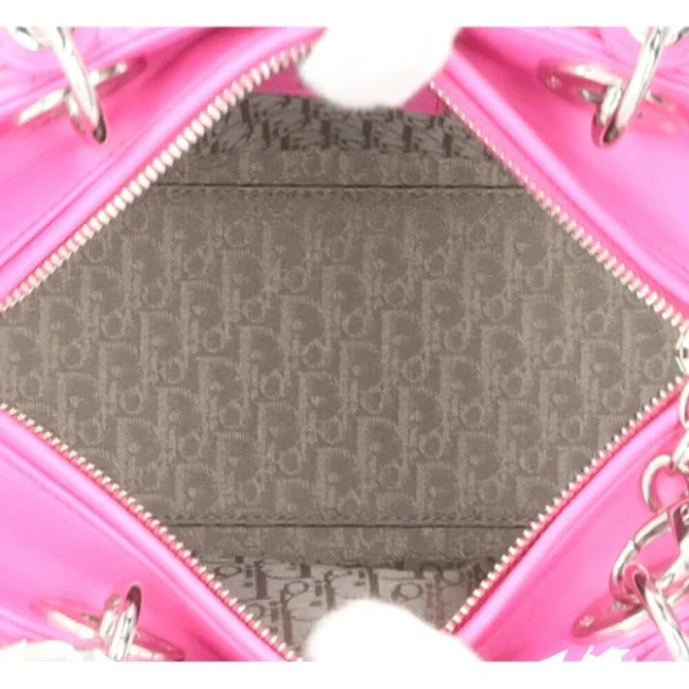 Dior Vintage Pre-owned Fabric dior-bags Pink Dames