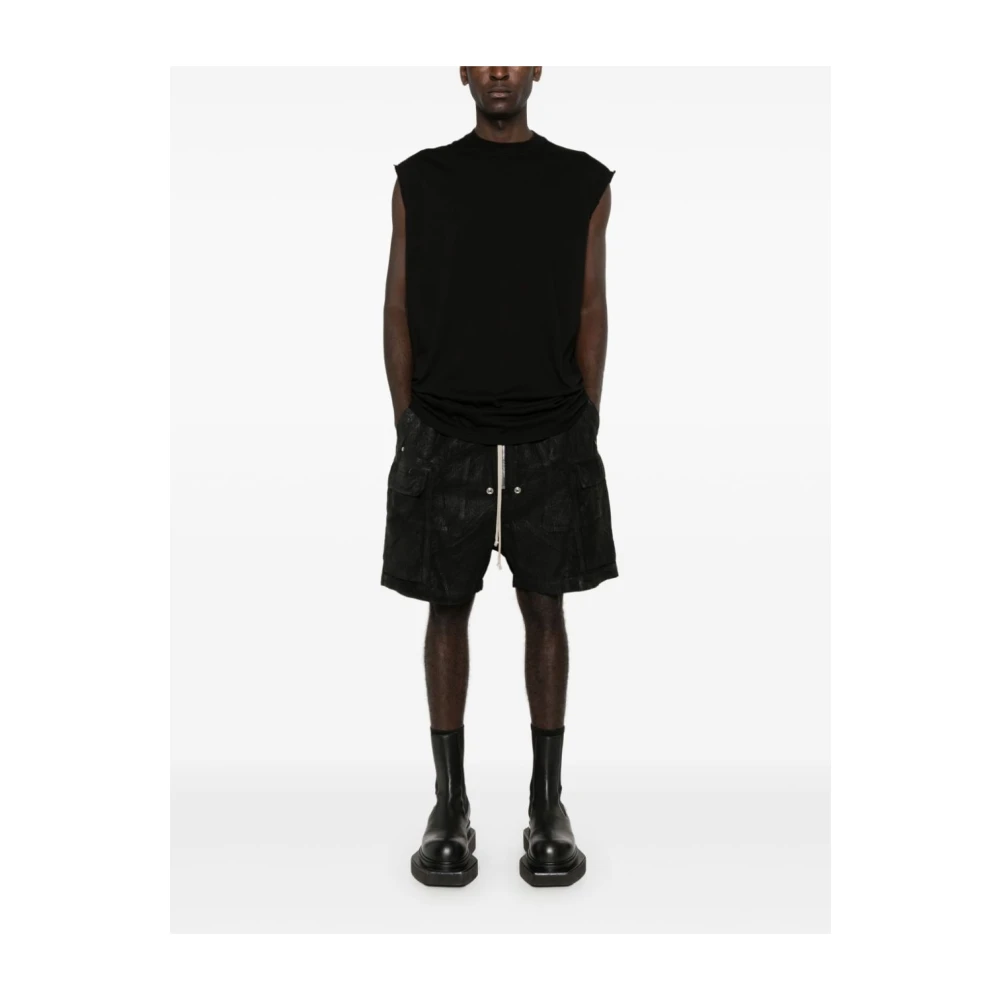 Rick Owens Cargo Black Shorts Black Heren