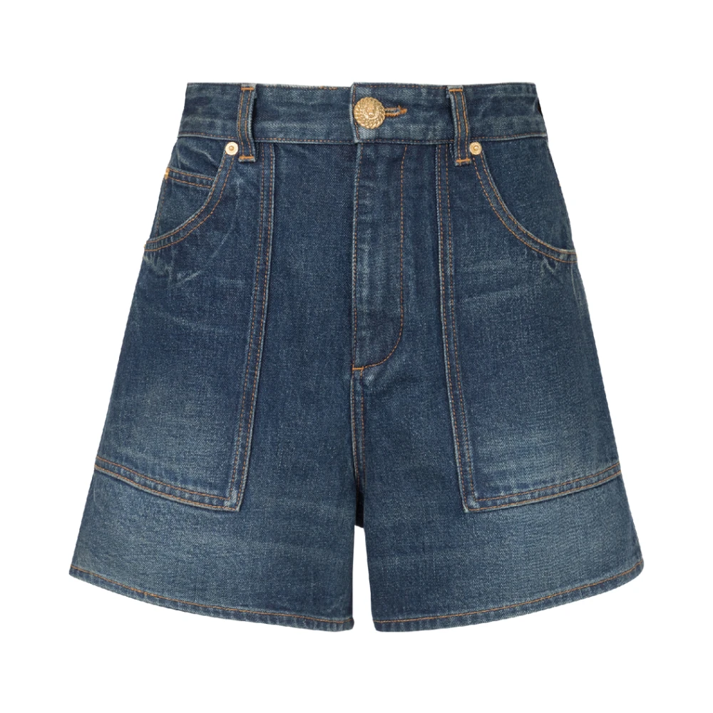 Balmain Vintage denim shorts Blue Dames