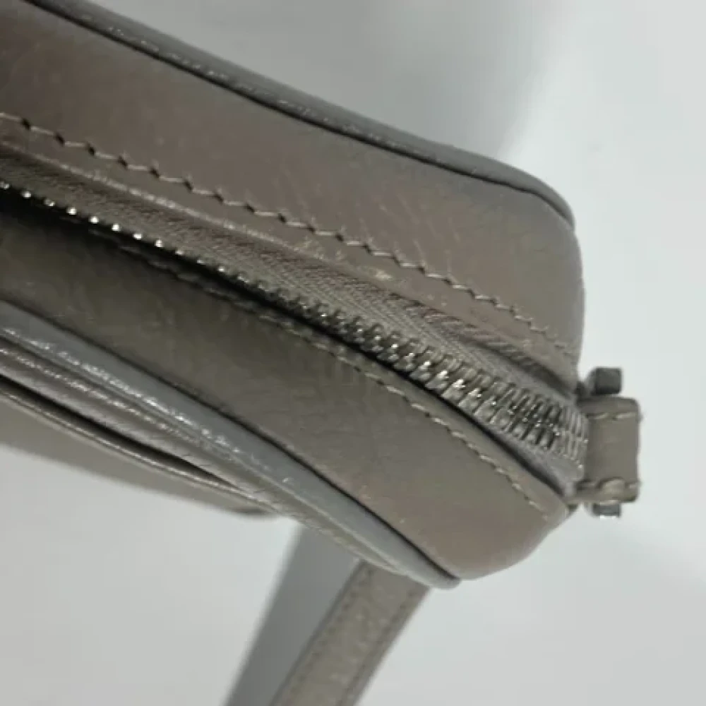 Dior Vintage Pre-owned Leather dior-bags Gray Heren