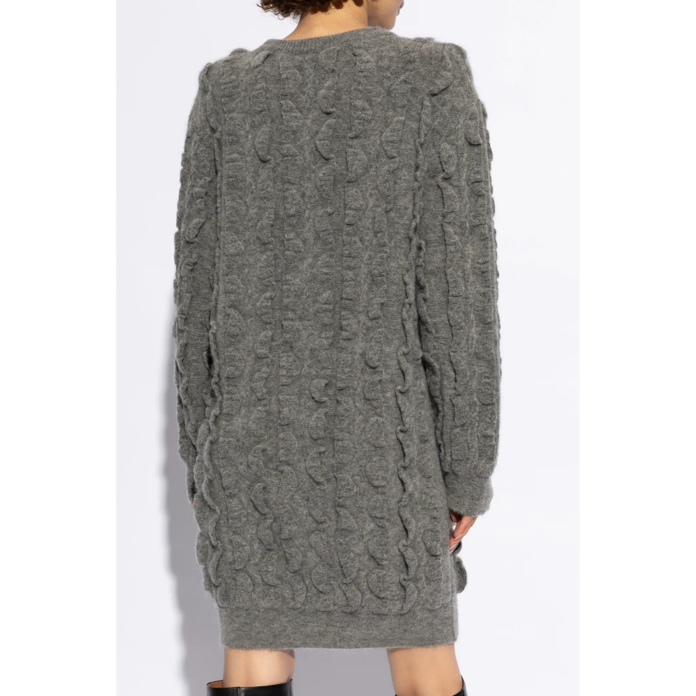 Moschino Jurk met ruches Gray Dames