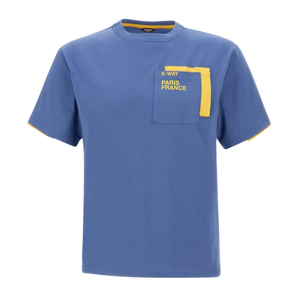 K-way Stijlvolle T-shirts en Polos Blue Heren