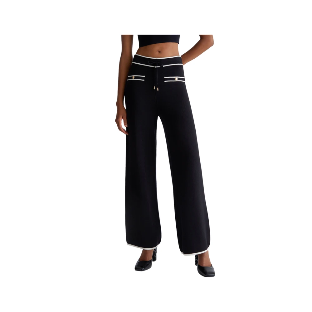 Liu Jo Zwarte Elegante Veelzijdige Broek Black Dames
