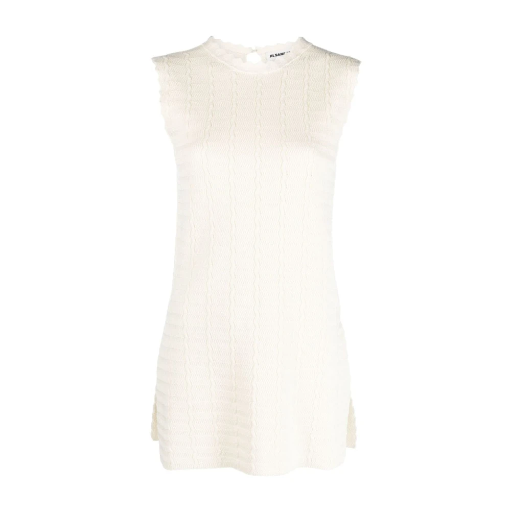 Jil Sander Women's Beige Knitted Dresses, Xs, Knit Skirt