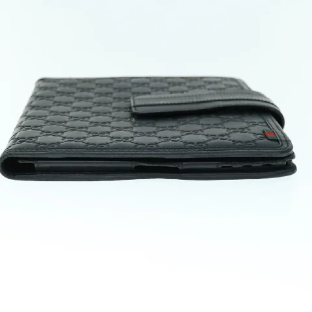 Gucci Vintage Pre-owned Canvas wallets Black Dames