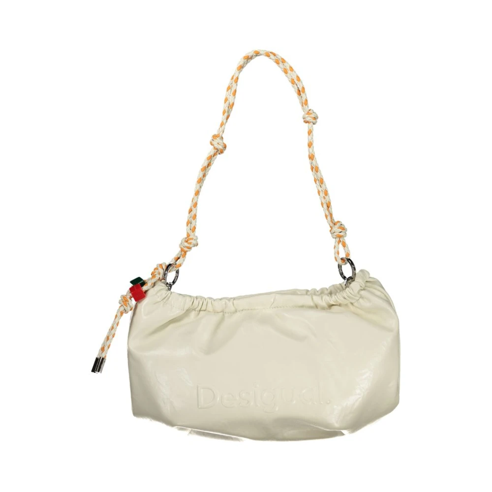 Desigual Ecru Polyurethane Women Handbag - Image 4