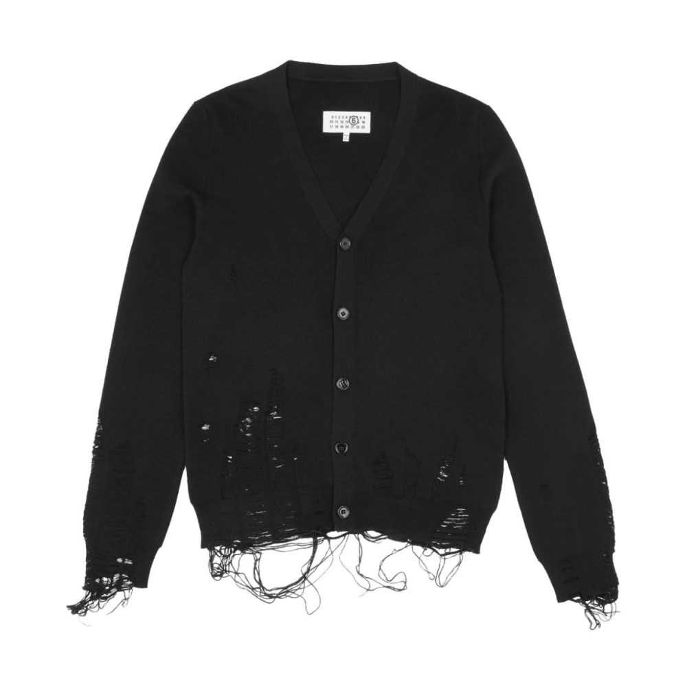 MM6 Maison Margiela Zwarte Sweater Collectie Black Dames