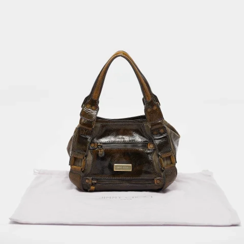 Jimmy Choo Pre-owned Suede handbags Green Dames