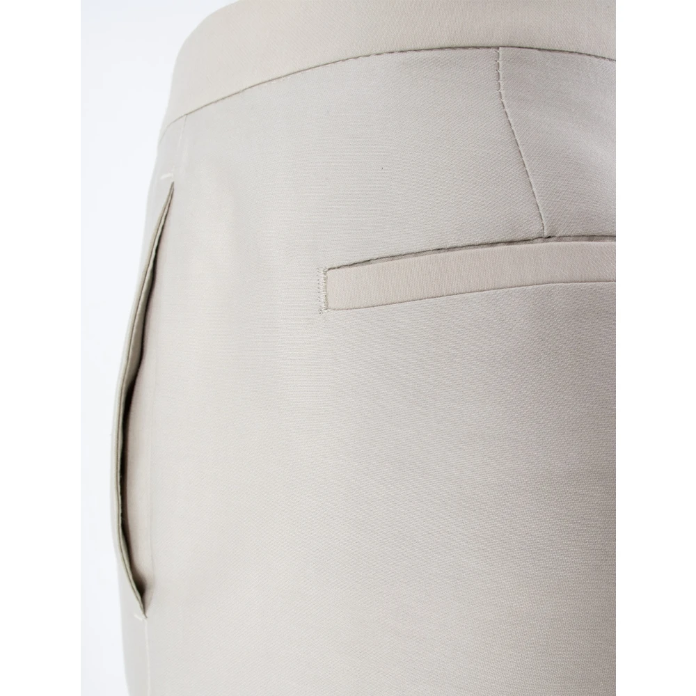 Fabiana Filippi Moderne Silhouet Hoge Taille Broek Gray Dames