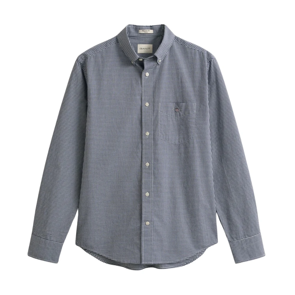 Gant Regular Fit Classic Poplin Shirt - Male - Casual Shirts - Blue - L - Shirts