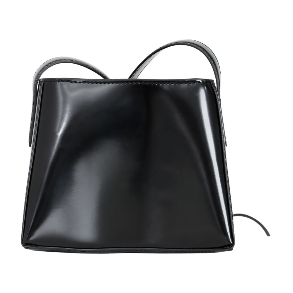 Calvin Klein Elegante Zwarte Schoudertas Black Dames