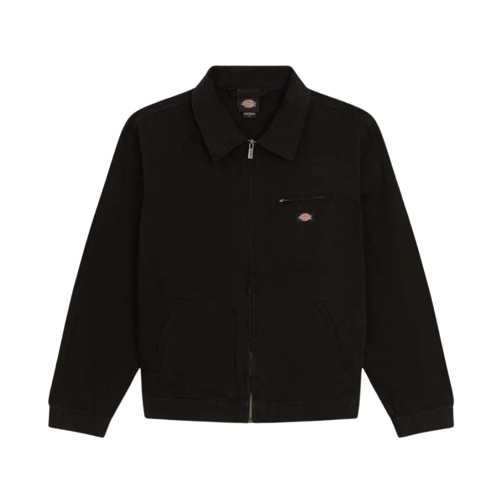 Dickies Men's Black Unlined Canvas Painter Jacket - Denim Jackets - M - Jackets
