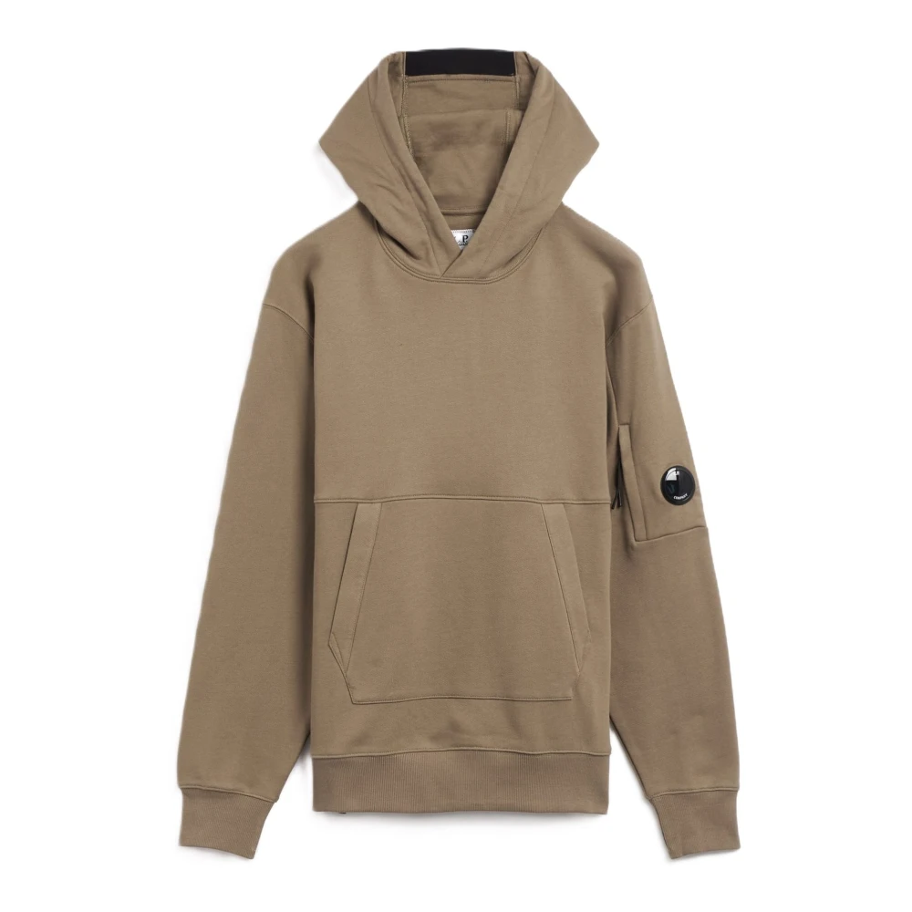 C.P. Company Beige Diagonal Raised Fleece Hoodie Beige Heren