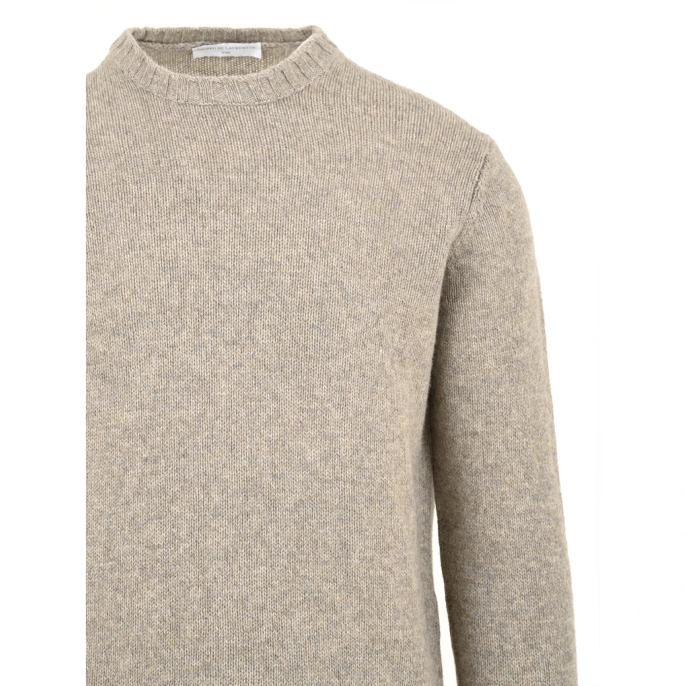 Filippo De Laurentiis Beige Sweater Y25107 Model voor Mannen Beige Heren