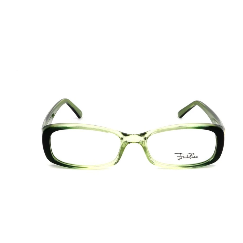 EMILIO PUCCI Gradient Groene Plastic Wijzerplaat Frames Green Dames