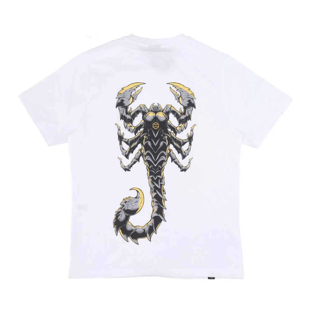 Dolly Noire Scorpion Tee Wit Heren T-shirt White Heren