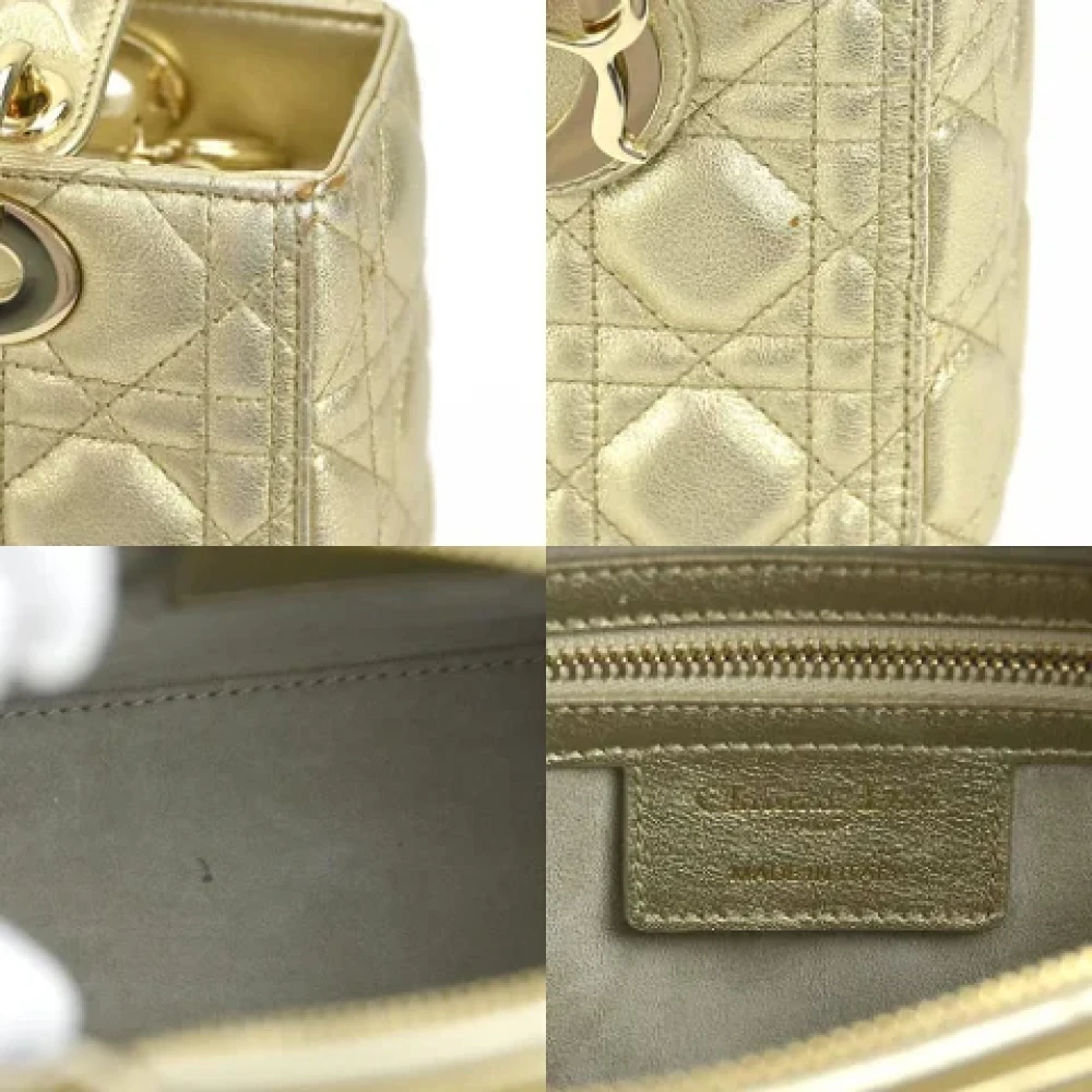 Dior Vintage Pre-owned Leather dior-bags Yellow Dames