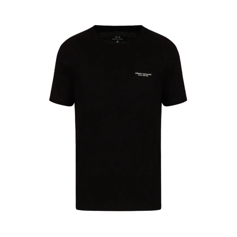 Armani Exchange Uomo Nero - Magliette Nera Con Mini Logo - Tops - S