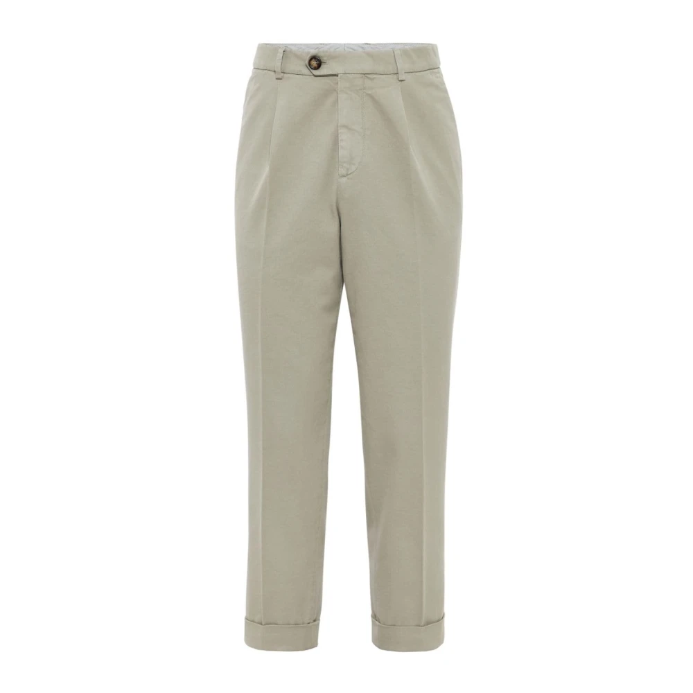 BRUNELLO CUCINELLI Heren Casual Chinos Broek Green Heren