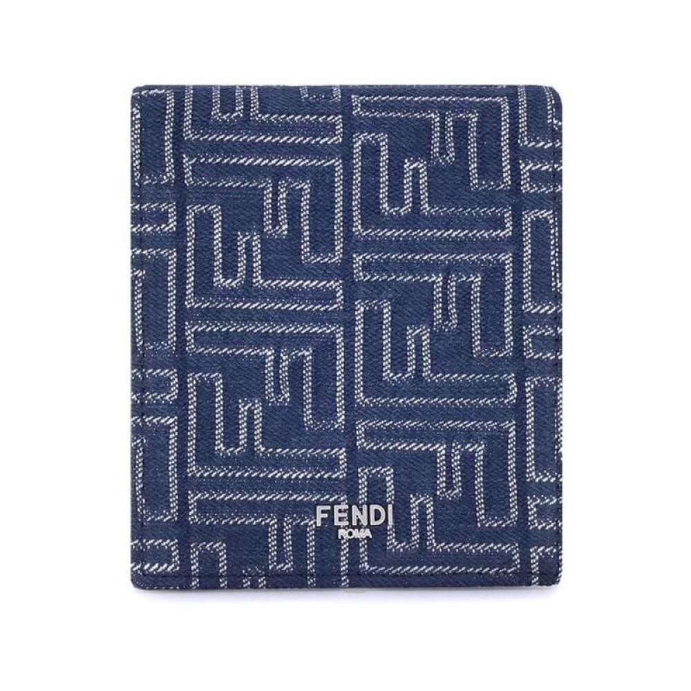 FENDI フェンディ ジャケット ネイビー 3L相当 ハンガー付 イタリア製 フェンディ FENDI 3つ折り財布 ビーカブー MICRO TRIFOLD