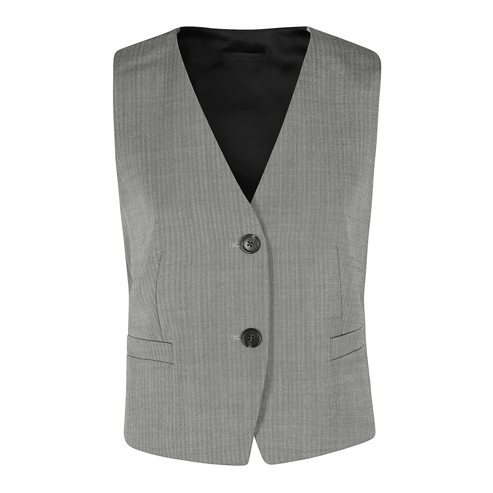 Helmut Lang Stijlvolle Tuxedo Vest voor Mannen Gray Dames