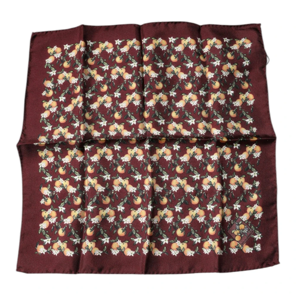 Dolce & Gabbana Unisex Silk Square Handkerchief Scarf