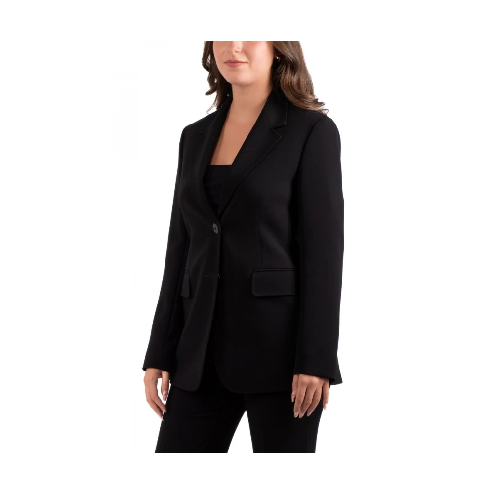 Max Mara Studio Elegante Studio Jas Black Dames