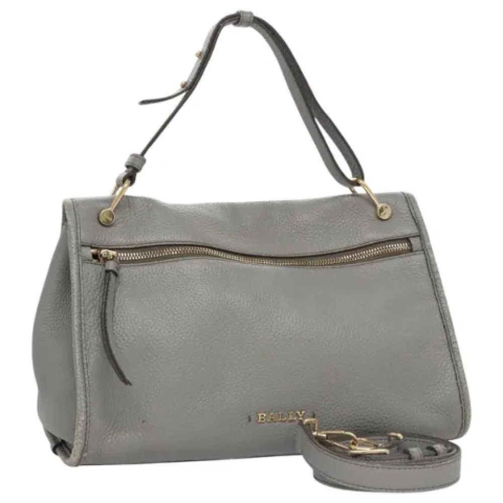 Bally Pre-owned Leather handbags Gray Dames