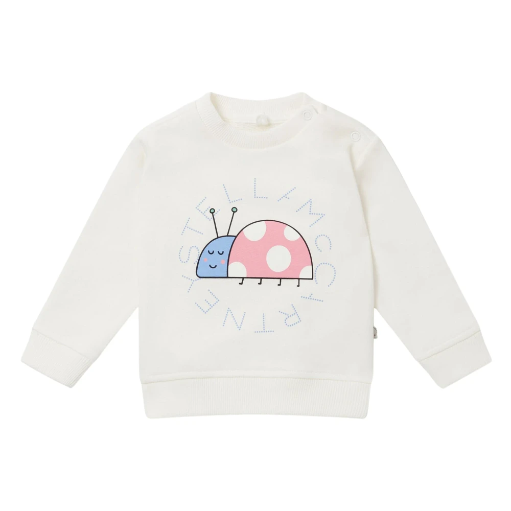 Stella Mccartney Unisex Kids White Kids Sweatshirts, 2 Y, Ladybird Graphic Sweatshirt