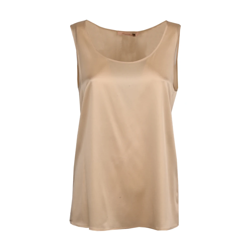Pennyblack Zijden top met ronde halslijn White Dames