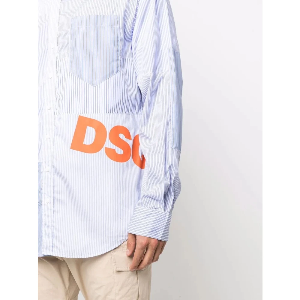 Dsquared2 Casual overhemd voor mannen Blue Heren