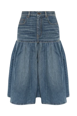 High-rise balloon bermuda shorts