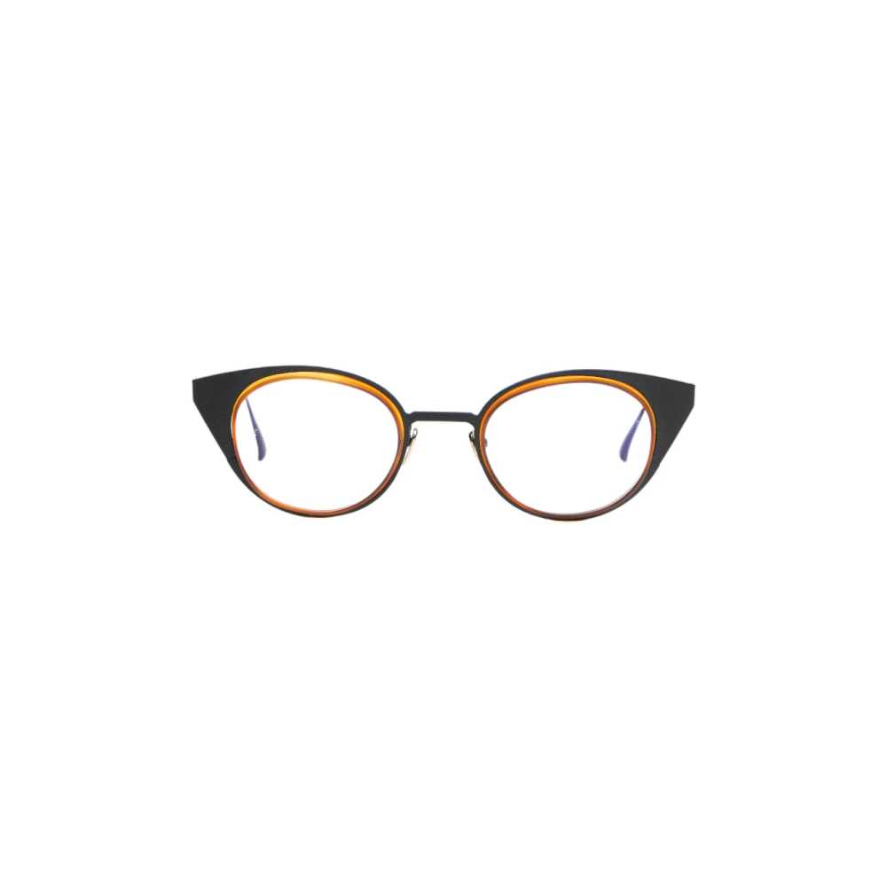Thierry Lasry Zwart Oranje Metalen Bril Black Dames