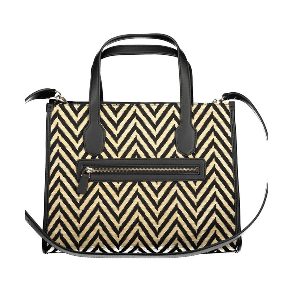 Guess Stijlvolle Katoenen Handtas Black Dames