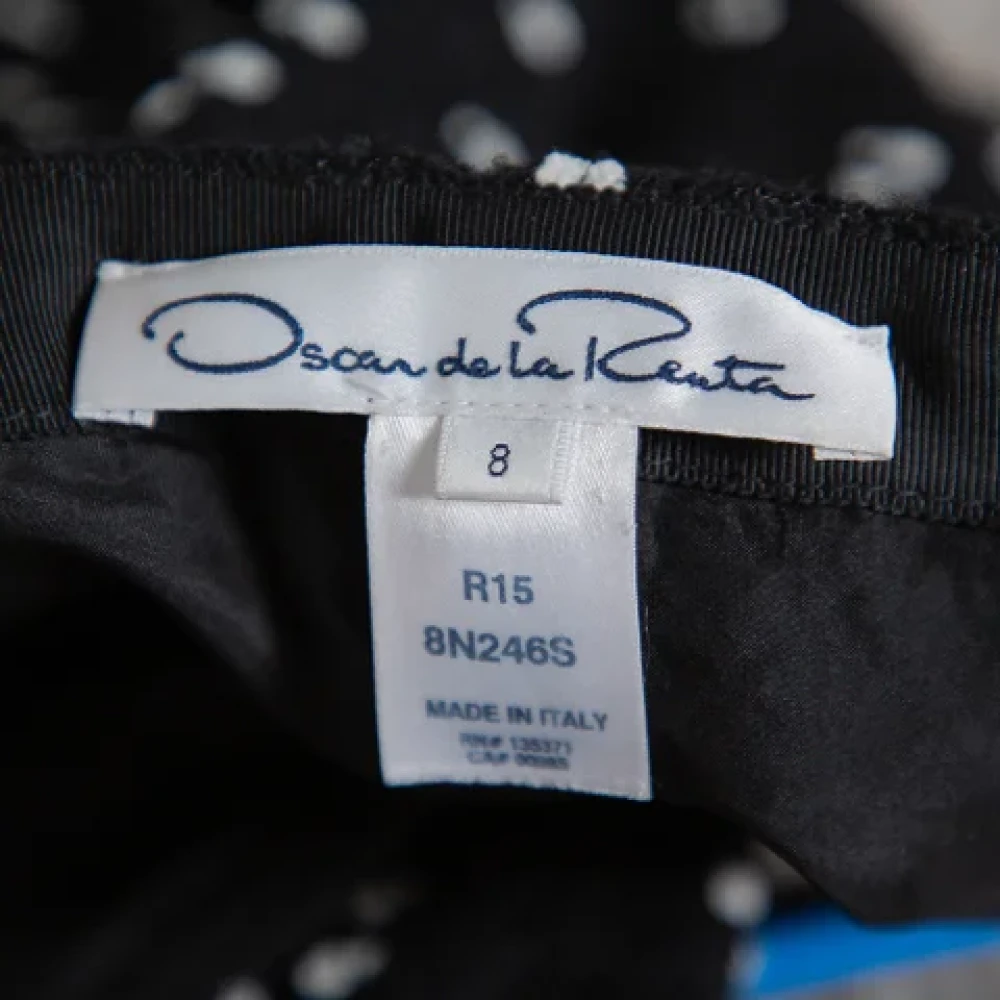 Oscar De La Renta Pre-owned Wool bottoms Black Dames