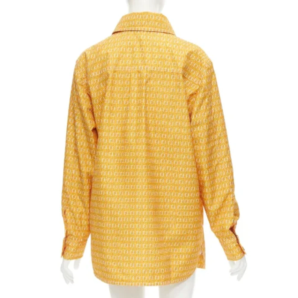 Fendi Vintage Pre-owned Polyester tops Orange Dames
