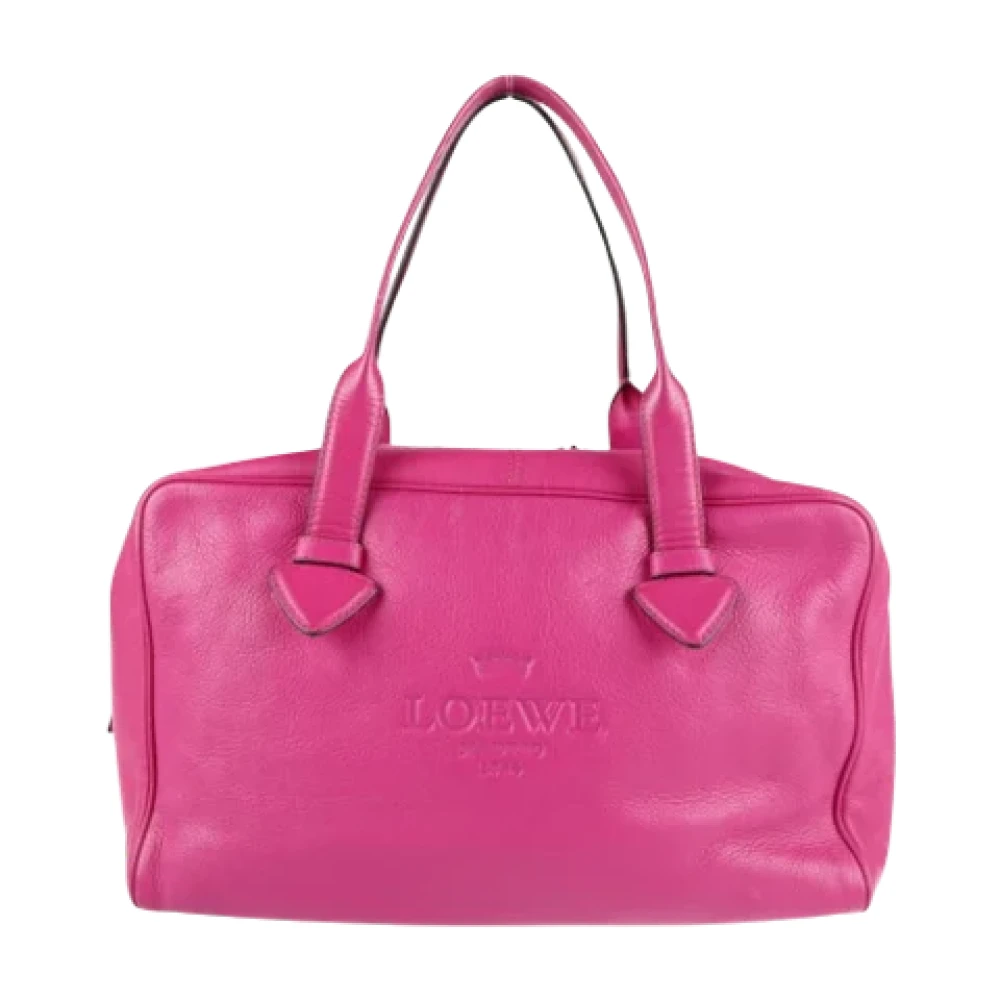 Loewe Pre-owned Leather handbags Pink Dames