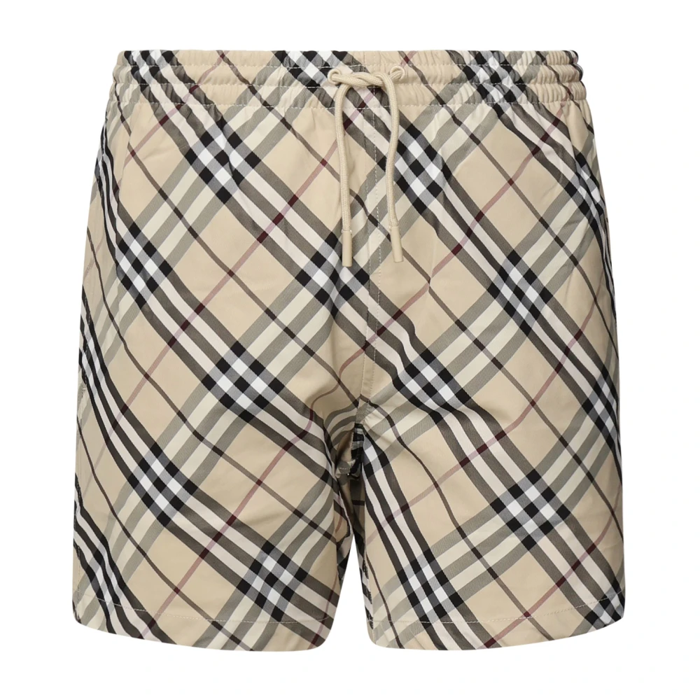 Burberry Beige Vintage Check Badpak Beige Heren